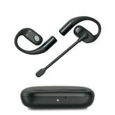 Emerson NoiseZero Open-Ear Earphones, Smart AI Mic Cancelling 99.999% Noise Max Privacy, Wireless Bluetooth IPX4 (Black)