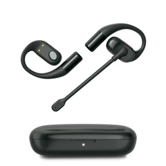 Emerson NoiseZero Open-Ear Earphones, Smart AI Mic Cancelling 99.999% Noise Max Privacy, Wireless Bluetooth IPX4 (Black)
