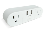 Emerson SmartVoice 4-in-1 Dual Wall Plug, 30+ Voice Control Commands, No APP, No WIFI, 2 Outlets, 2 USB-A Ports, Timer