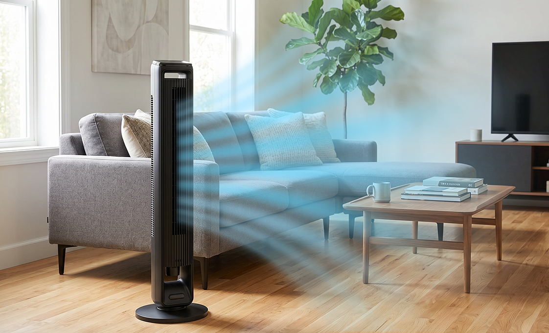 Tower Fans With Offline Voice Commands: No Wi-Fi Needed