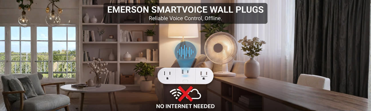 Smart Outlets With Built-In Voice Control, No Internet