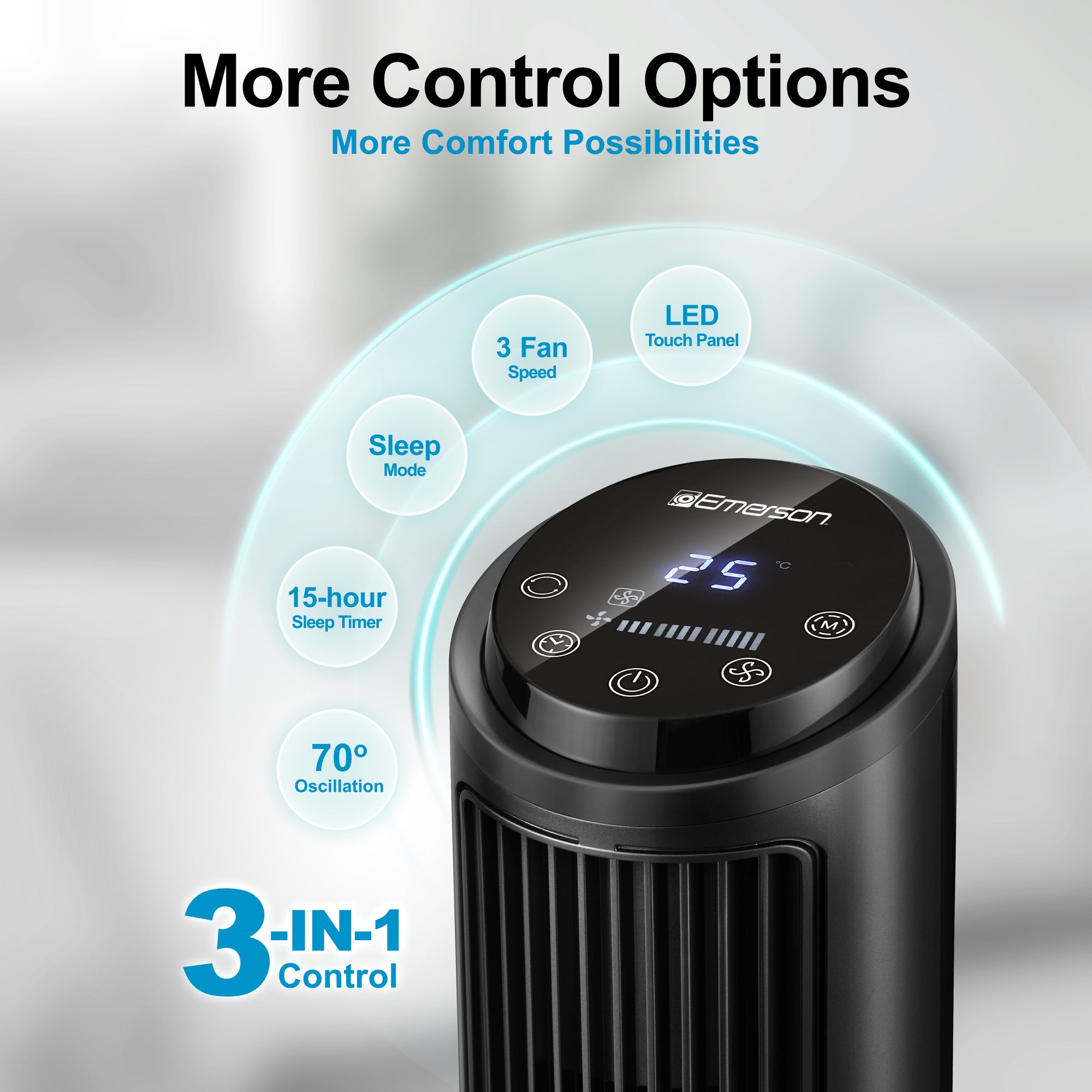 Emerson SmartVoice 40” Tower Fan ES4007