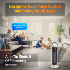 Emerson SmartVoice 23" Tower Space Heater ES200ER