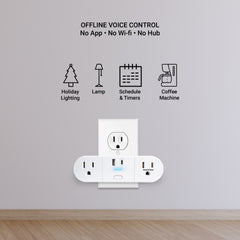 Emerson SmartVoice Dual Wall Plug USBAC ES523