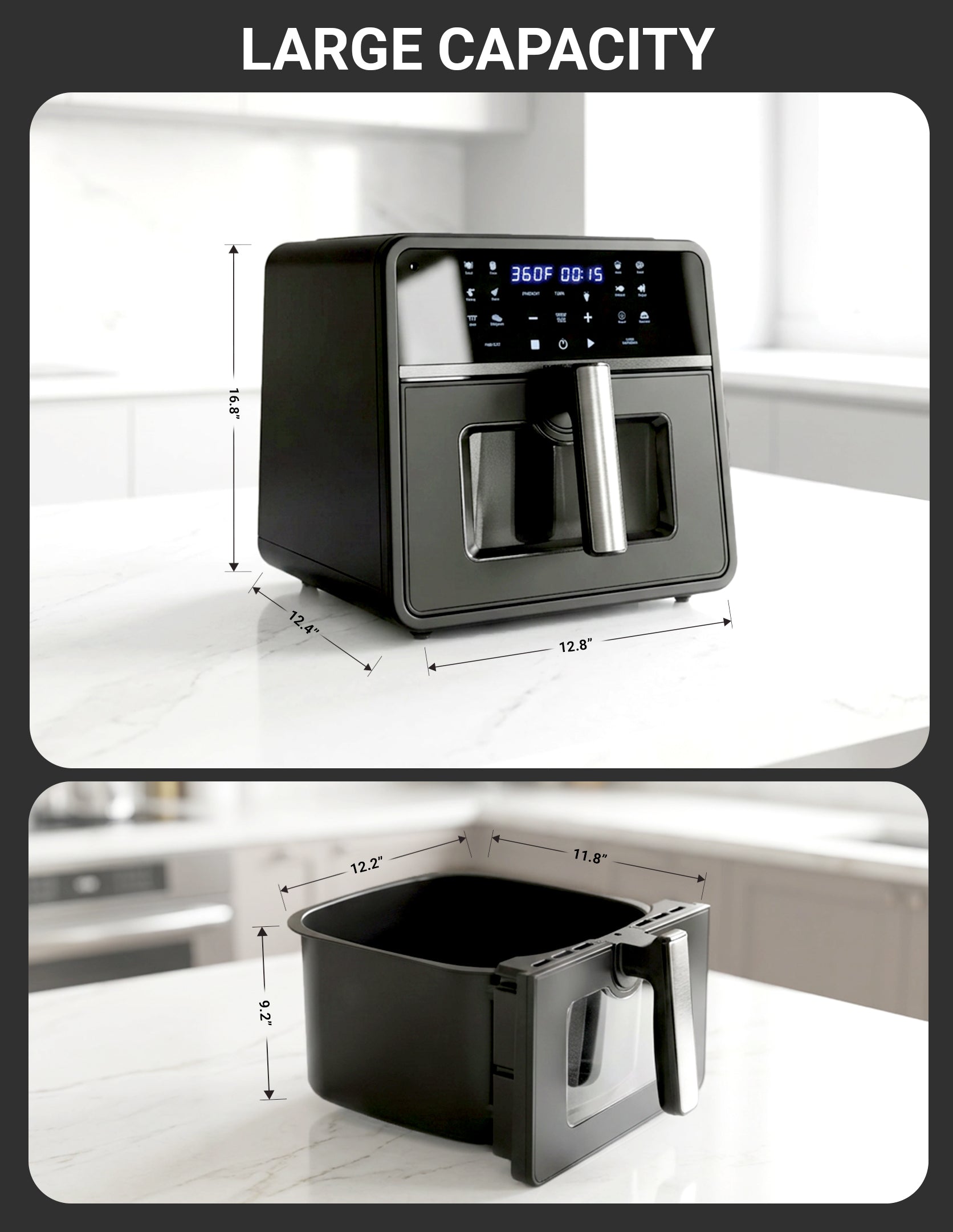 Emerson SmartVoice 10QT 6-in-1 Air Fryer ES1003