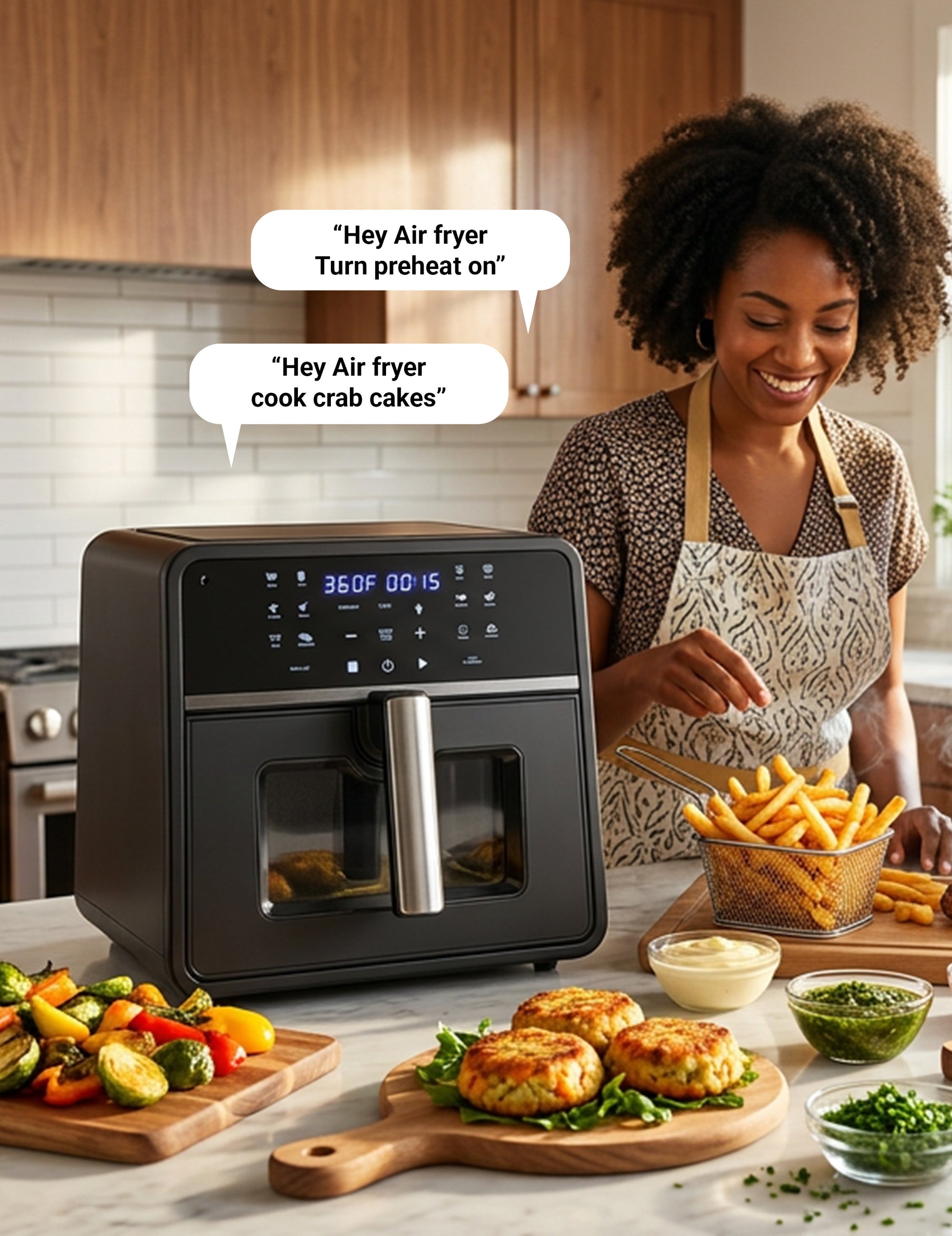 Emerson SmartVoice 10QT 6-in-1 Air Fryer ES1003
