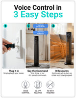 Emerson SmartVoice 32" Tower Space Heater ES200FR