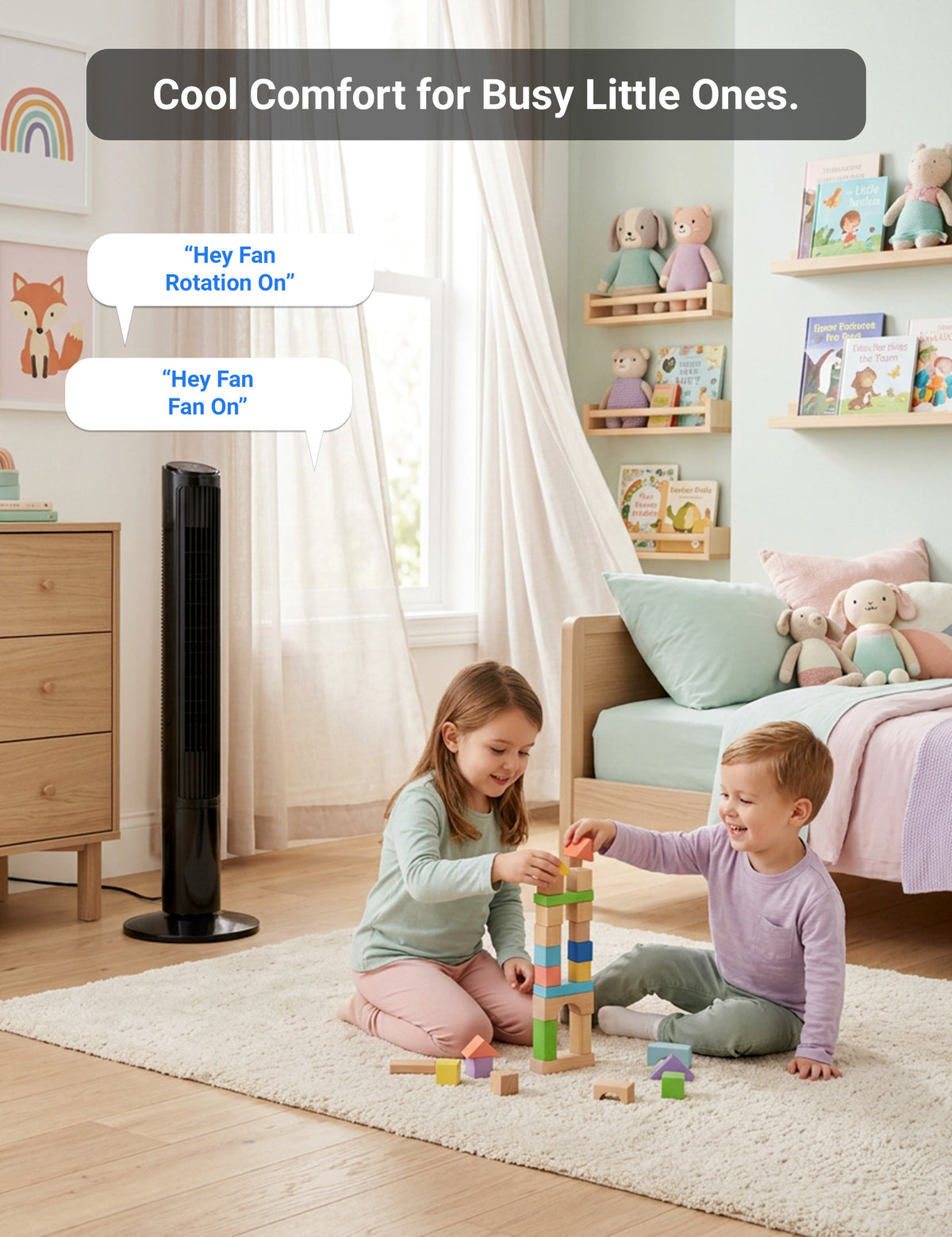 Emerson SmartVoice 29” Tower Fan ES2907