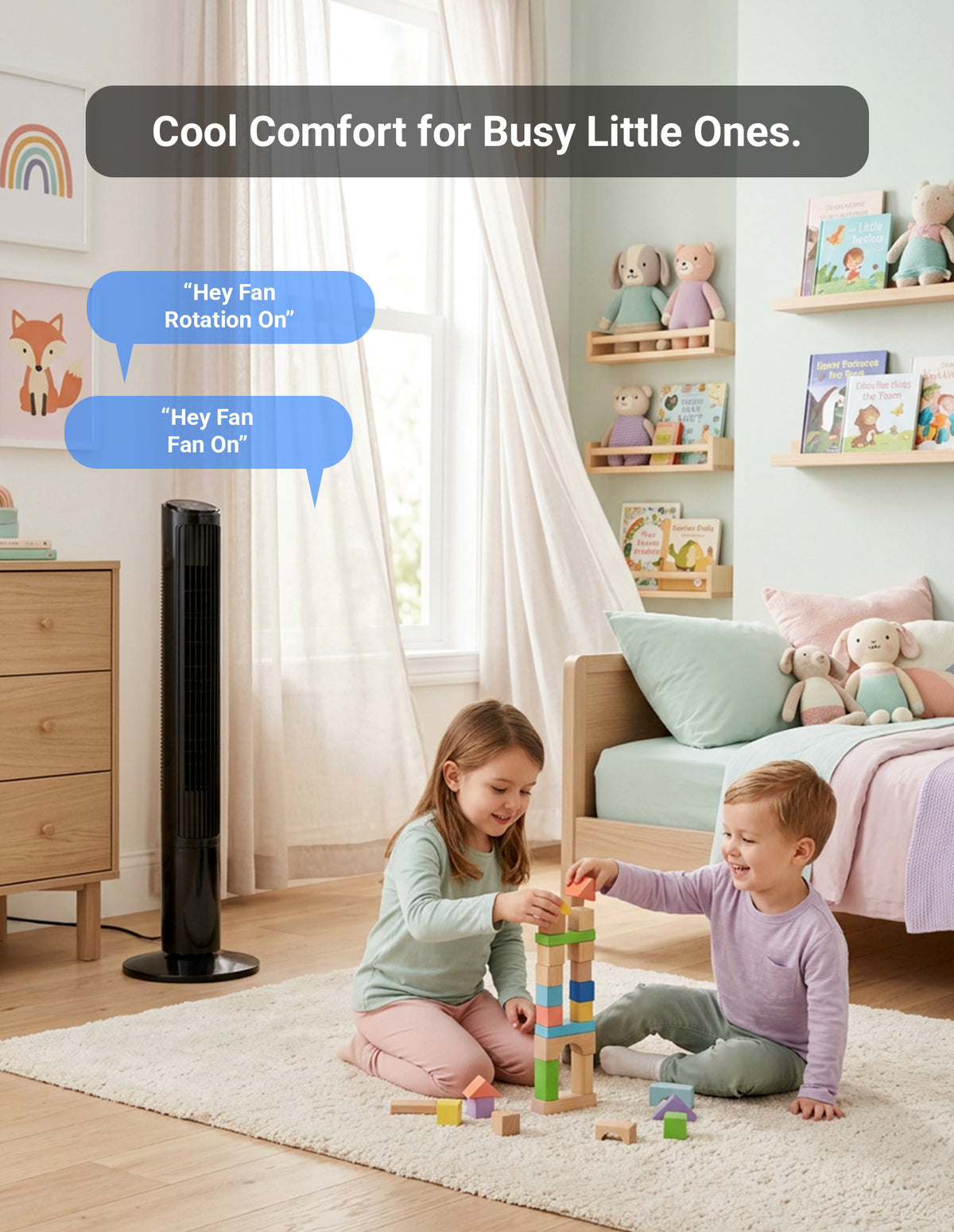 Emerson SmartVoice 40” Tower Fan ES4007