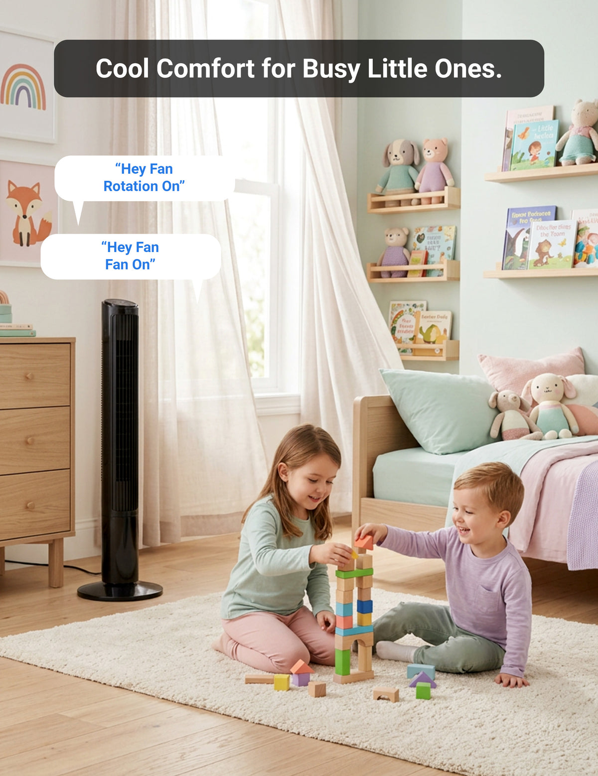 Emerson SmartVoice 40” Tower Fan ES4007