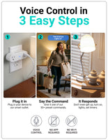 Emerson SmartVoice 2-in-1 Dual Wall Plug ES521