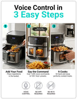 Emerson SmartVoice 5.3QT 6-in-1 Air Fryer ES5503