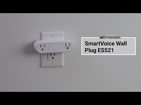 Emerson SmartVoice 2-in-1 Dual Wall Plug ES521